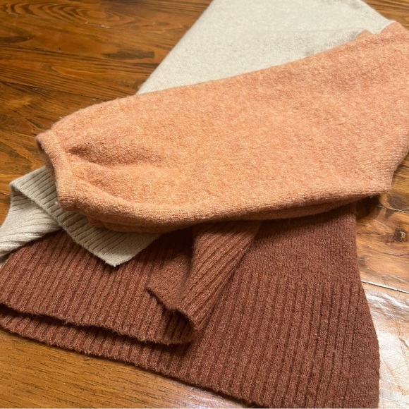 Madewell Merino Wool Alpaca Blend Colorblock Payton Sweater in Coziest Yarn S - Picture 9 of 13